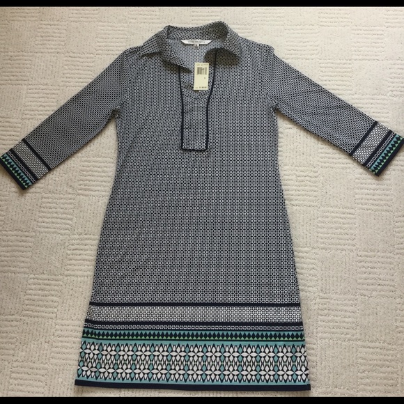 Max Studio geometric print dress   NWT - Picture 2 of 9